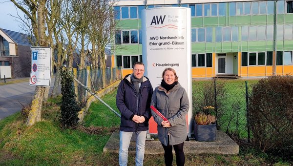 AWO Nordseeklinik Erlengrund Besuch Denise Loop MdB